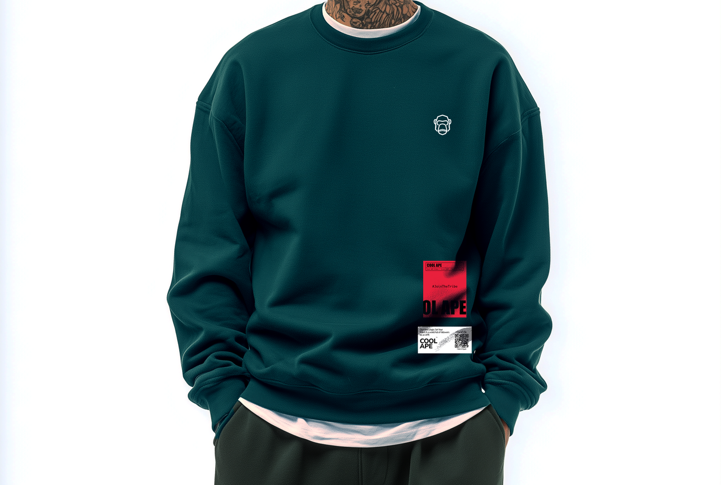 Green Crew Neck